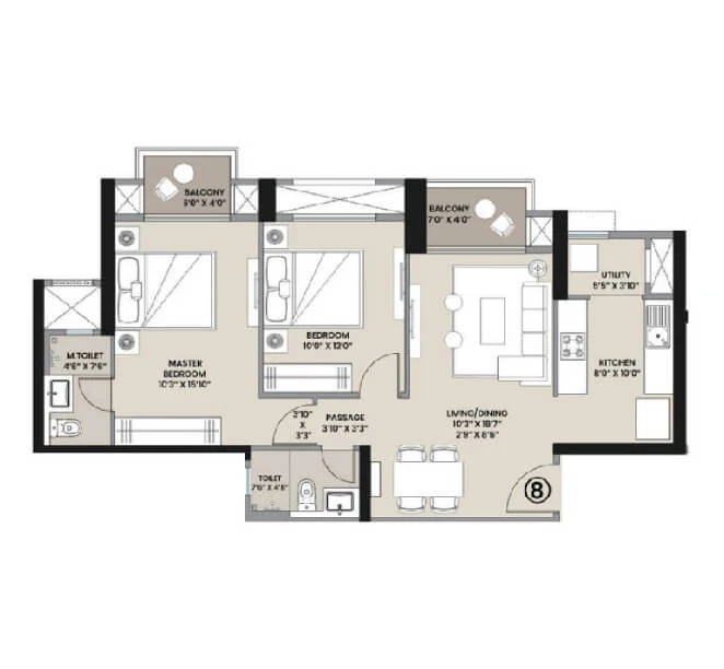 Mahindra Sanctum Floor Plan